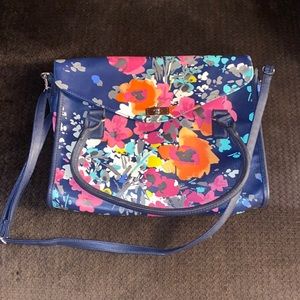 Floral Leather Merona Tote